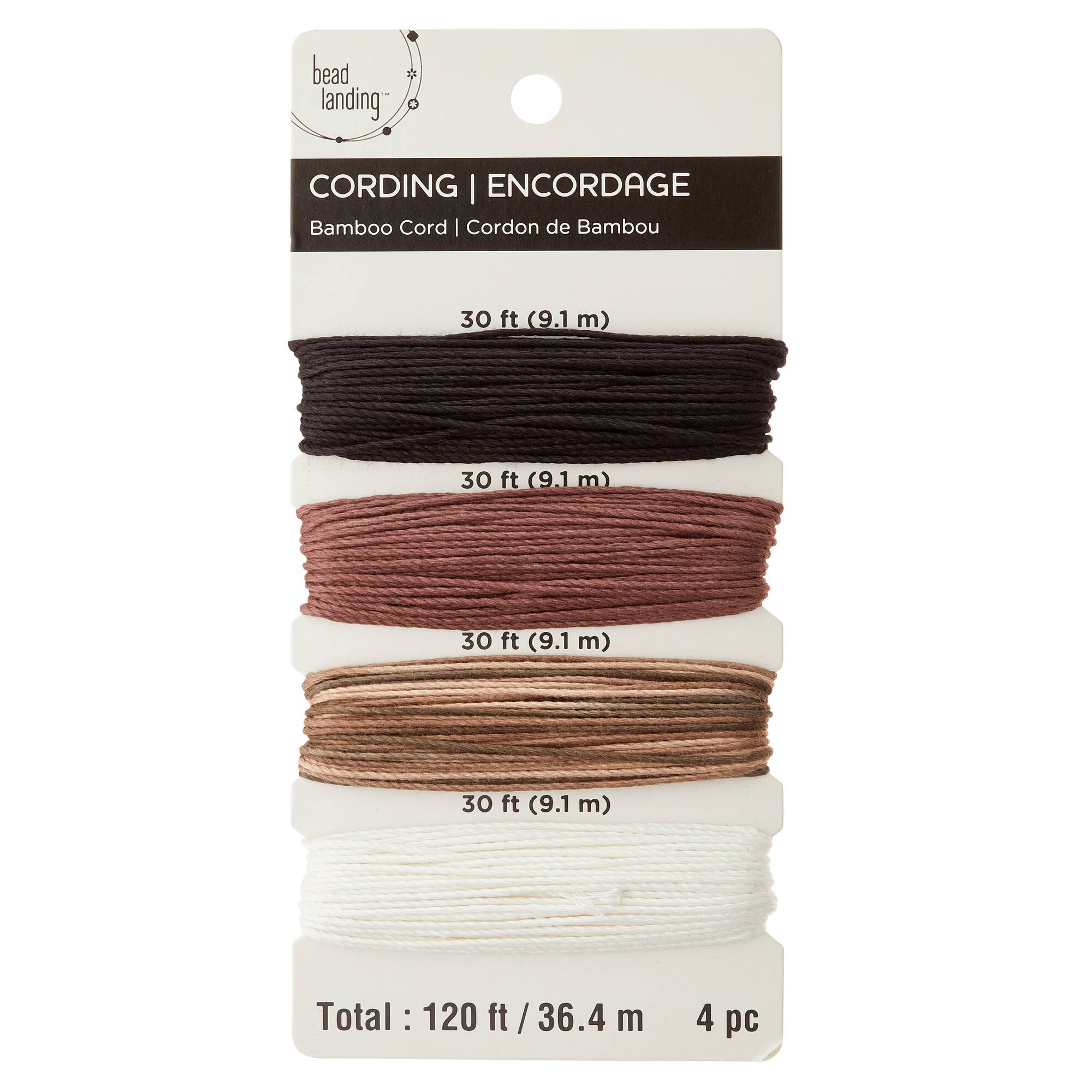 6 Pack: 20lb. Bamboo Cording by Bead Landing